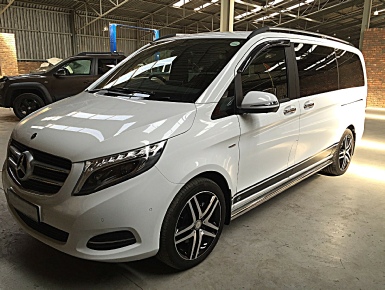 White V-Class Gal